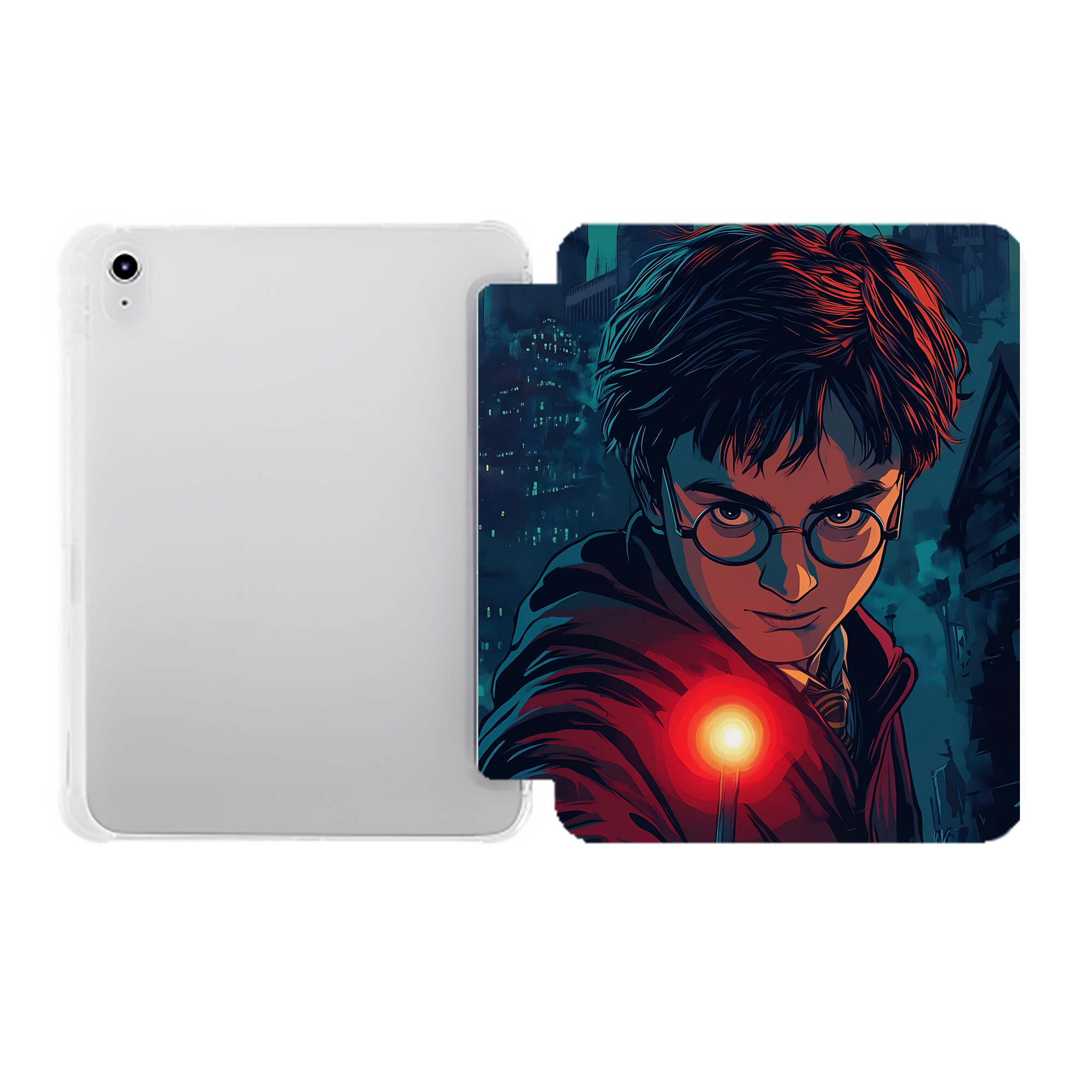 （画像用） Harry Potter ハリー・ポッターシリーズ IPad ケース ペン収納付き 三つ折りスタンド PUレザー×シリコン 対応機種9.5/10.5/10.9インチ